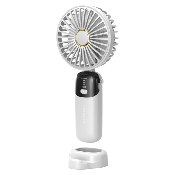 Porodo Lifestyle Chillo Flex Portable Handheld Fan with 5 Adjustable Speed Levels